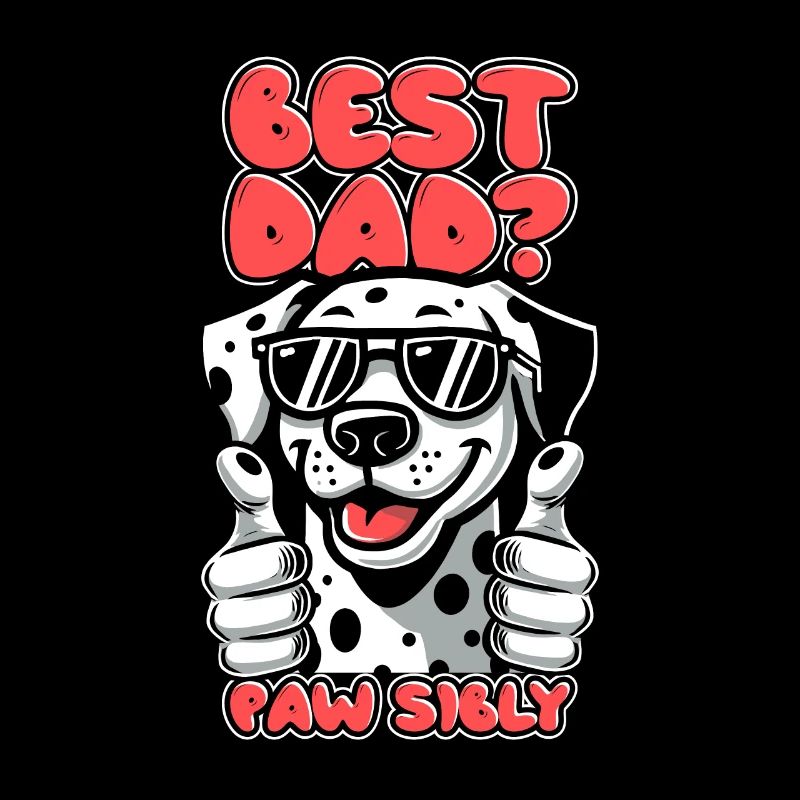 Dalmatiner Vater Best Dad Pawsibly