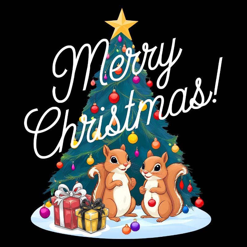 Squirrel Christmas Tree Christmas Tree