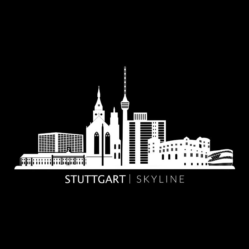 Cadeau de skyline de monuments de Stuttgart