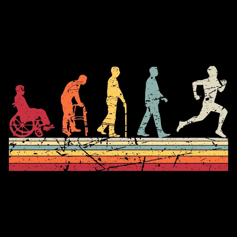 Thérapeute Human Evolution Vintage Physiothérapeute