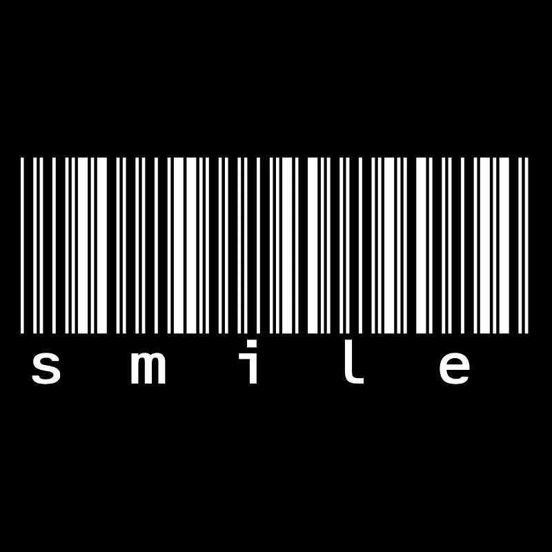 Barcode Strichcode Smile Lachen