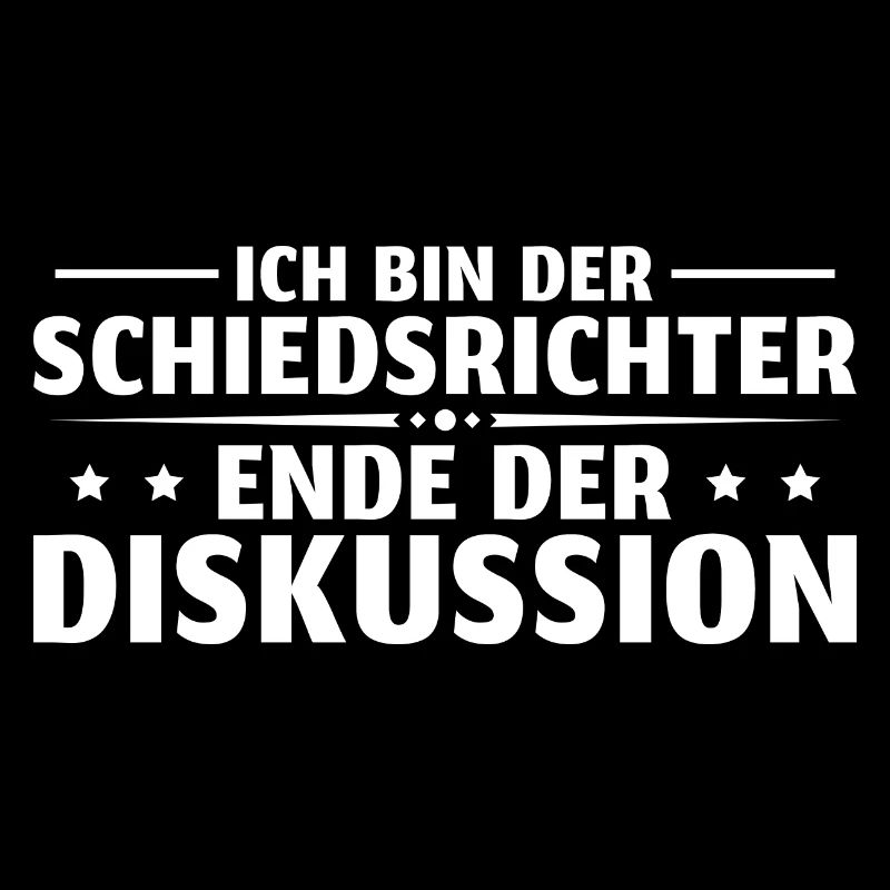 Schiedsrichter Ende der Diskussion Schiri Geschenk