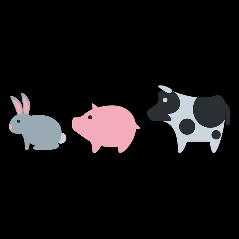 Rabbit Pig Cow