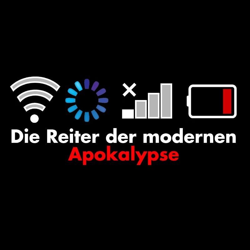 Cavalier du cadeau de l'apocalypse moderne nerd wlan