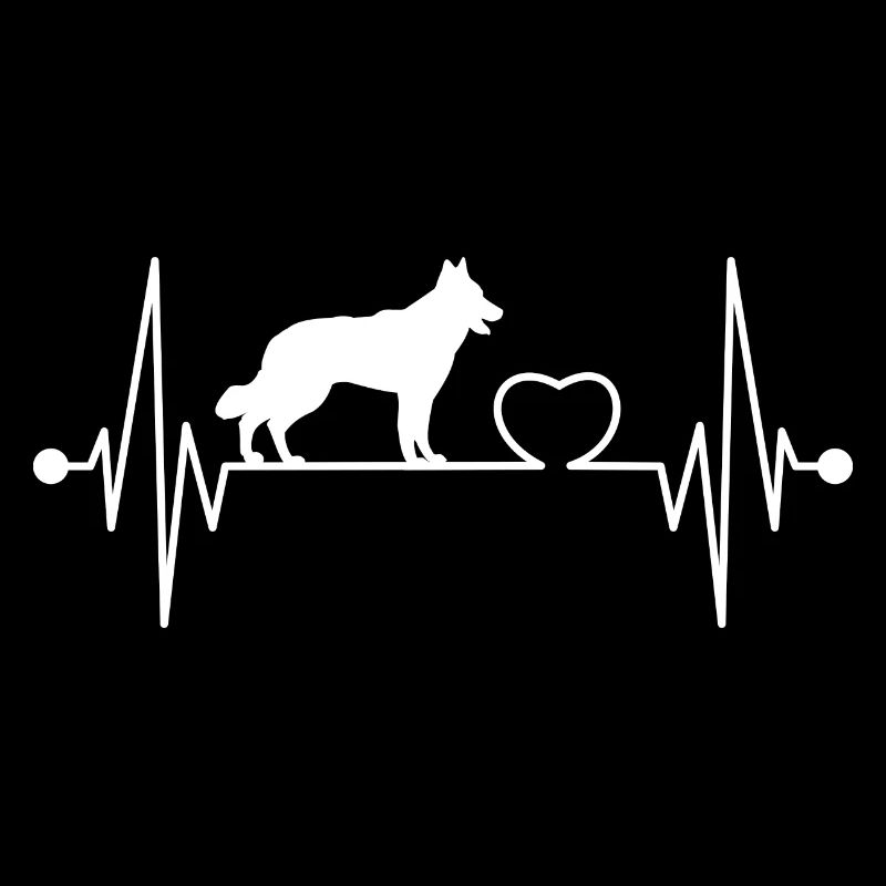 Weißer Schweizer Schäferhund Herzschlag