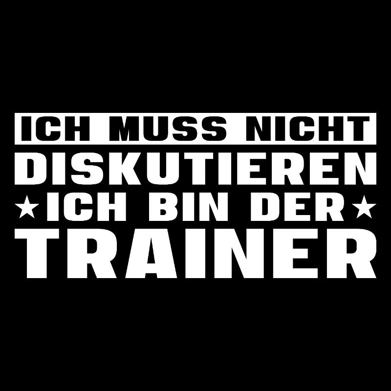 Fußballtrainer muss nicht diskutieren
