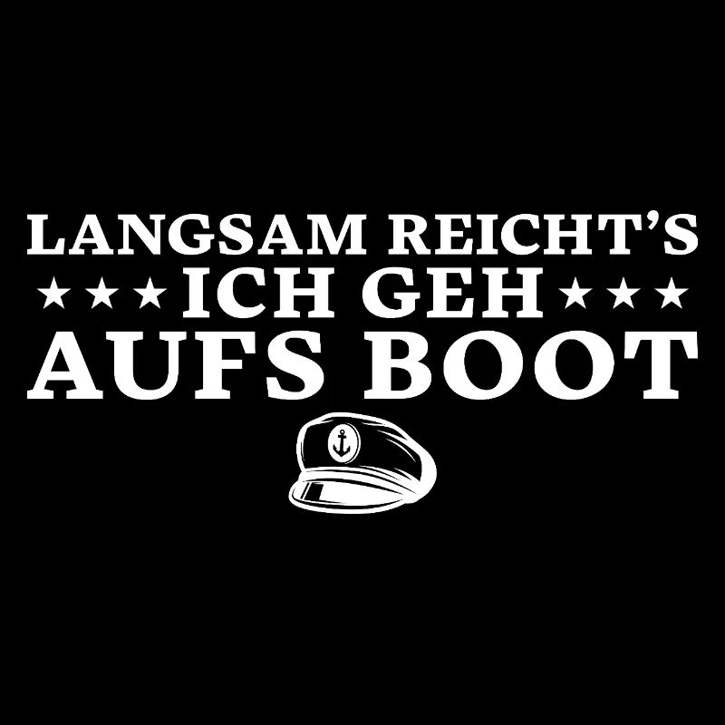 Langsam reicht's ich geh aufs Boot