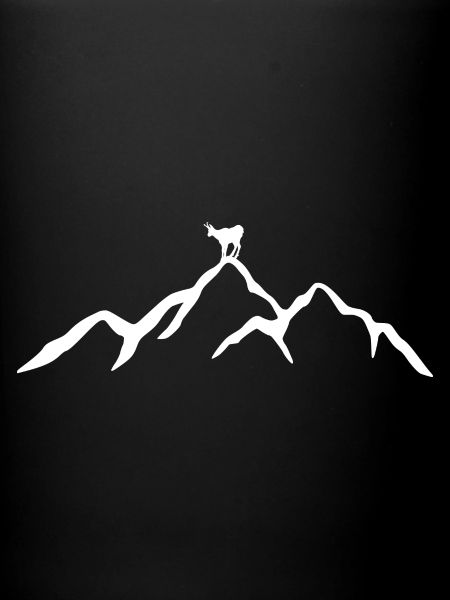 Mountain with chamois
