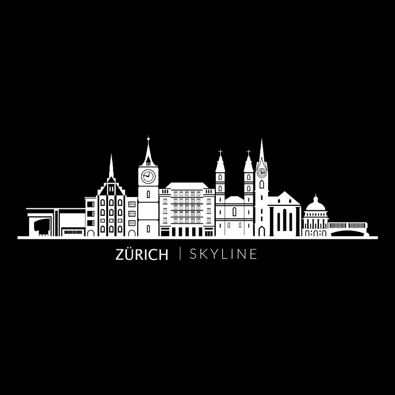 Cadeau de skyline de monuments de Zurich