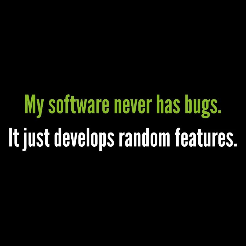 Meine Software hat nie Fehler