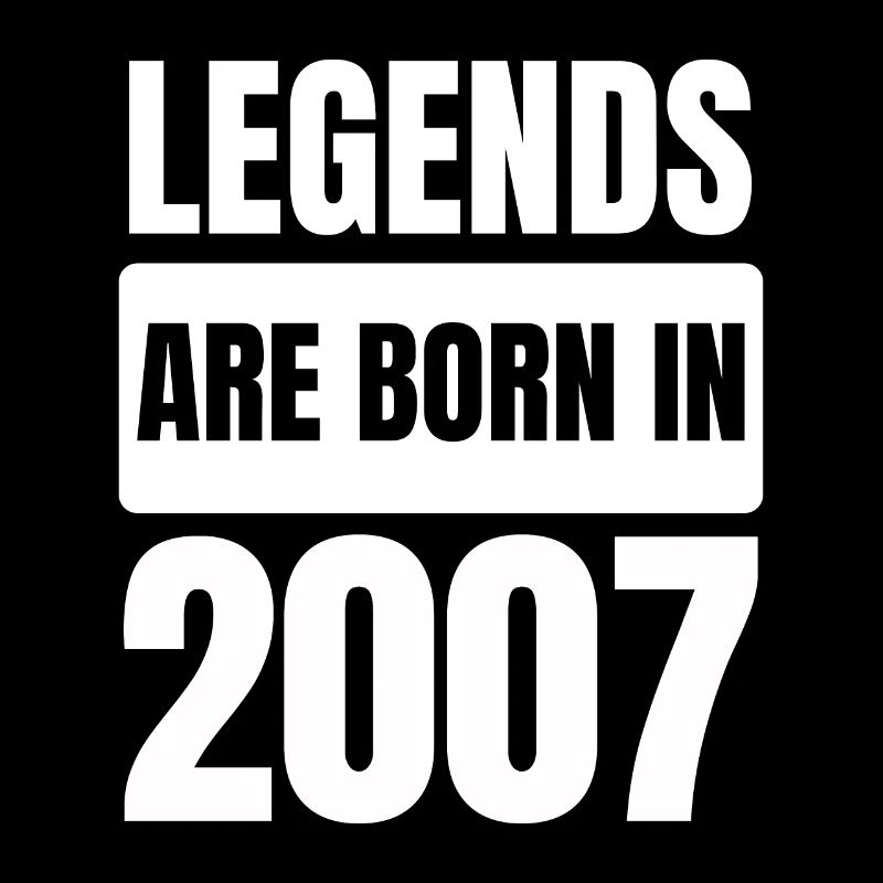 Legends Are Born in 2007 Birthday Year 2007 Gift