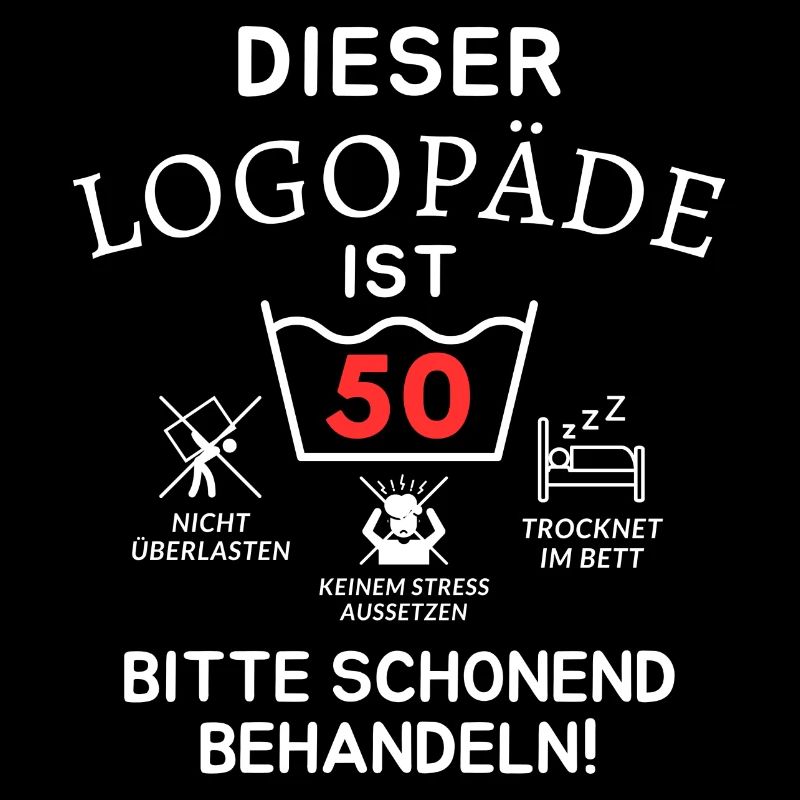 Dieser Logopäde ist 50. Schonend behandeln