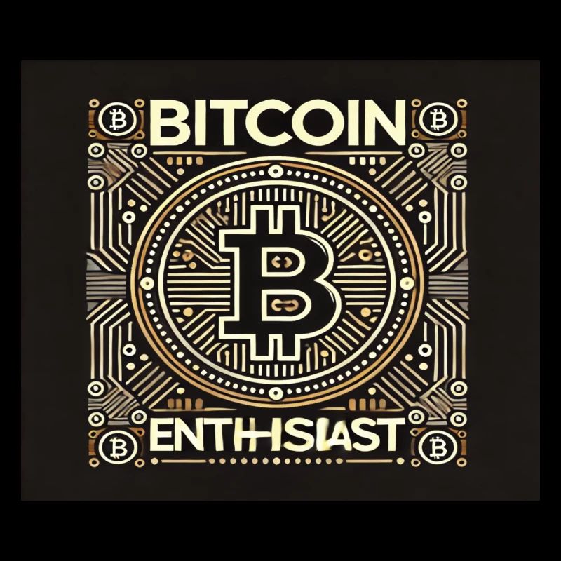 Creative and Cool BTC Enthusiast Bitcoin Design