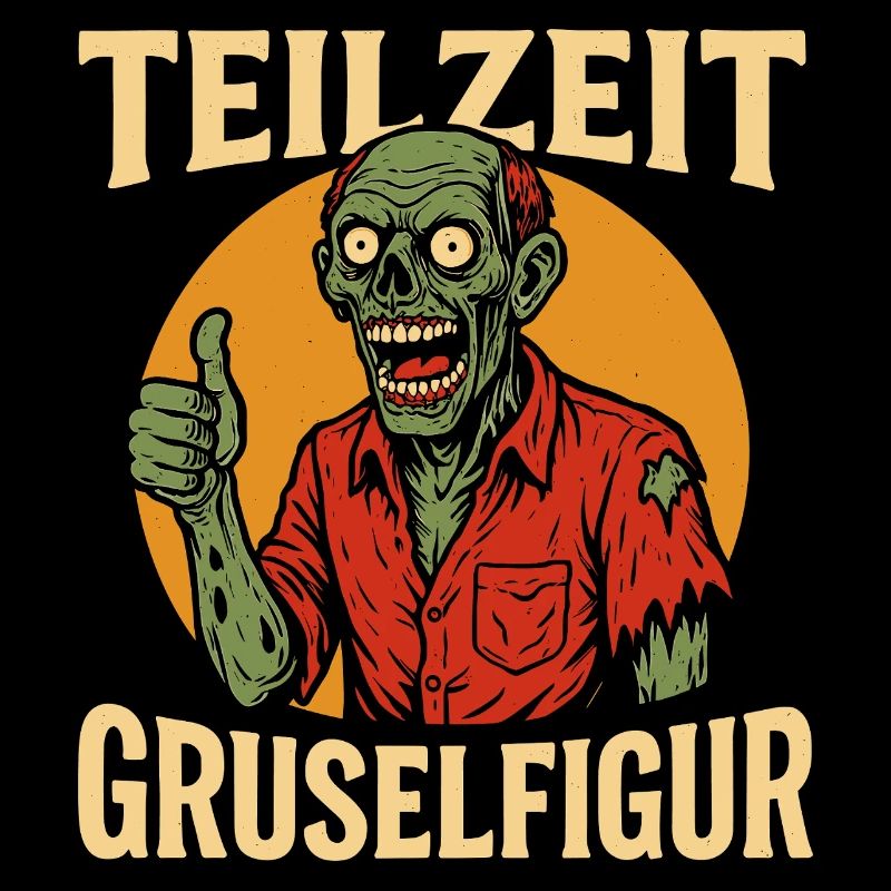 Teilzeit Gruselfigur Zombie Design