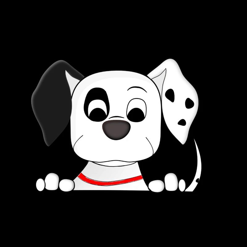 Chien dalmatien drôle