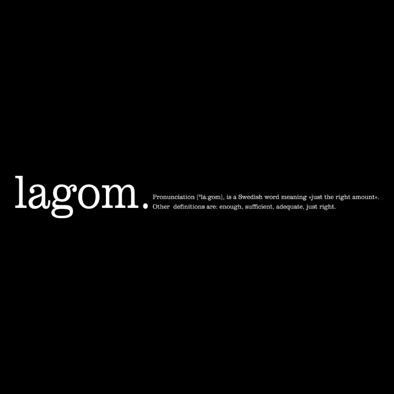 Lagom pronunciation Swedish Geschenk
