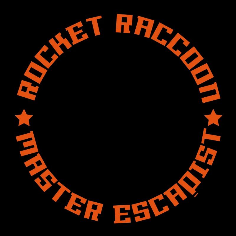 Rocket raccoon logo full