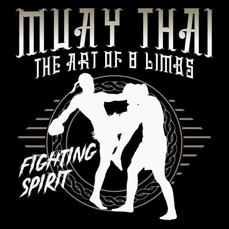 Muay Thai Fighting Spirit Kämpfer Geschenk