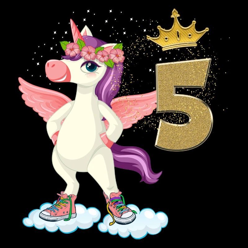 Geburtstag Einhorn Mädchen 5 Jahre