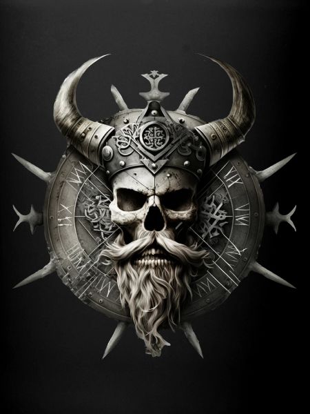 Viking Skull Dark