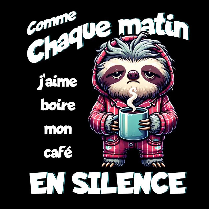 Comme chaque matin j'aime boire mon café...