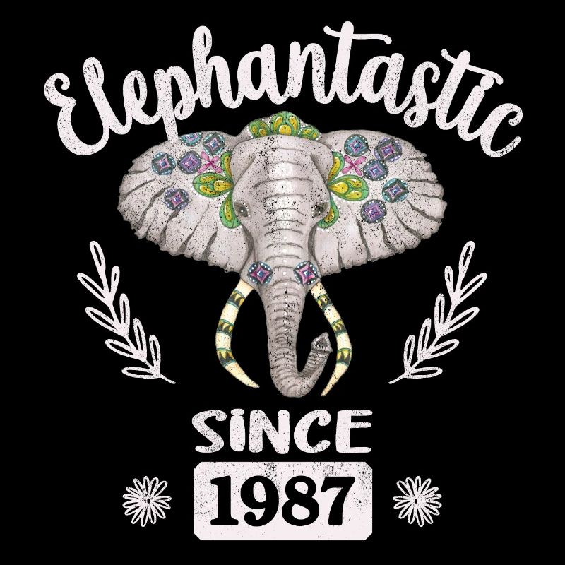 Eléphantasique depuis 1987, Tête d’Eléphant Décorée