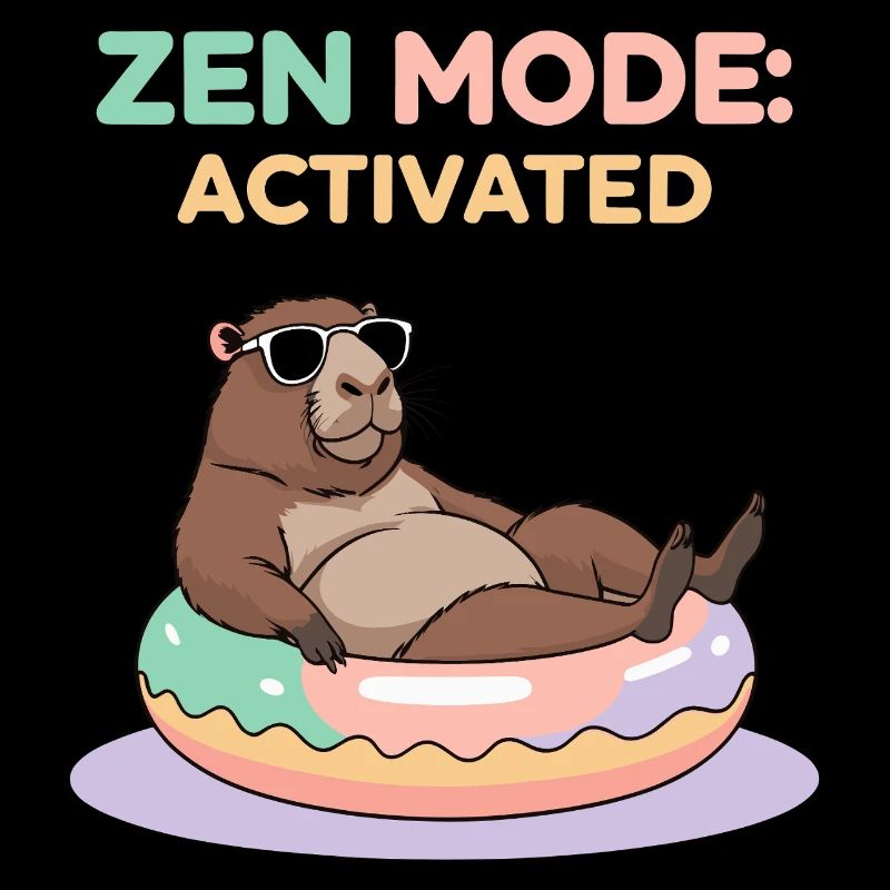 Zen Mode - Relaxed Capybara Style