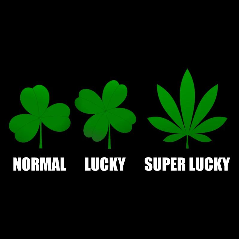 Super Lucky lustiges Weed Design Geschenkidee