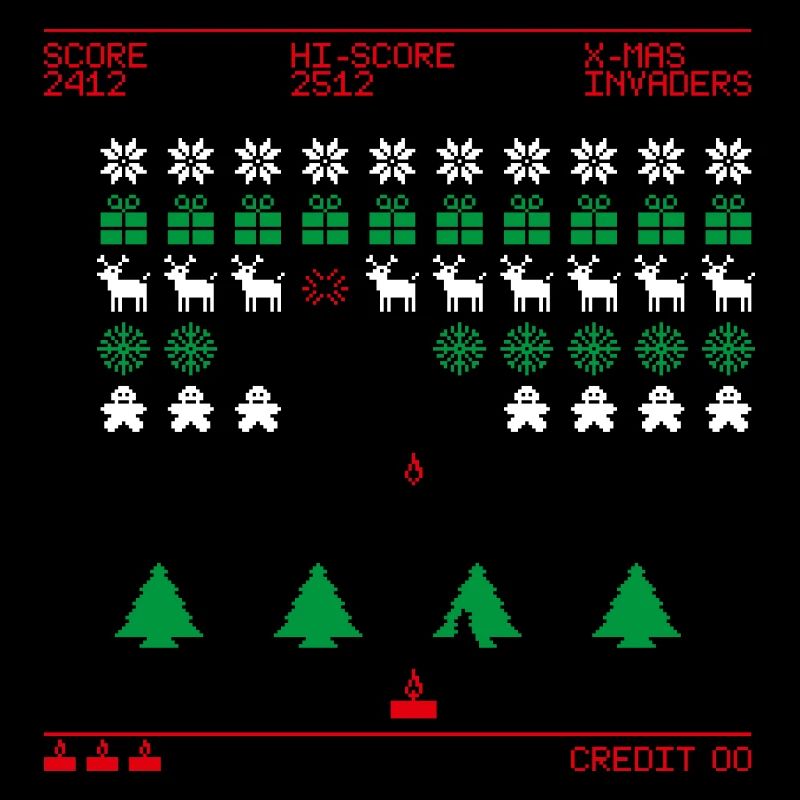 Invaders de Noël (tricolore)