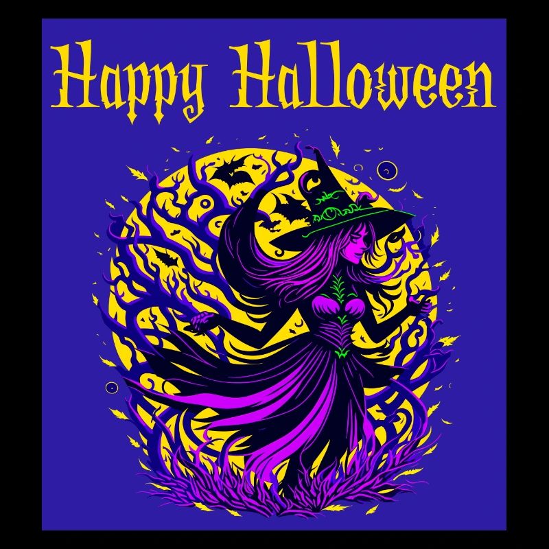 Happy Halloween Young Witch Version