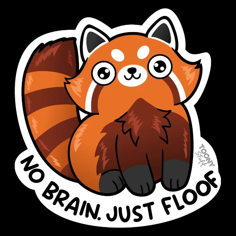 Roter Panda, No Brain just Floof