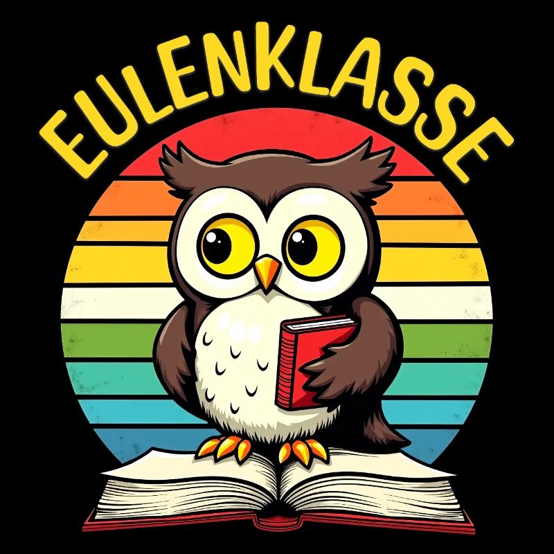 Eulenklasse Klassenshirt Schulkind T-Shirt Eule