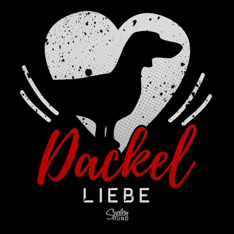 Dackel Liebe mit Herz