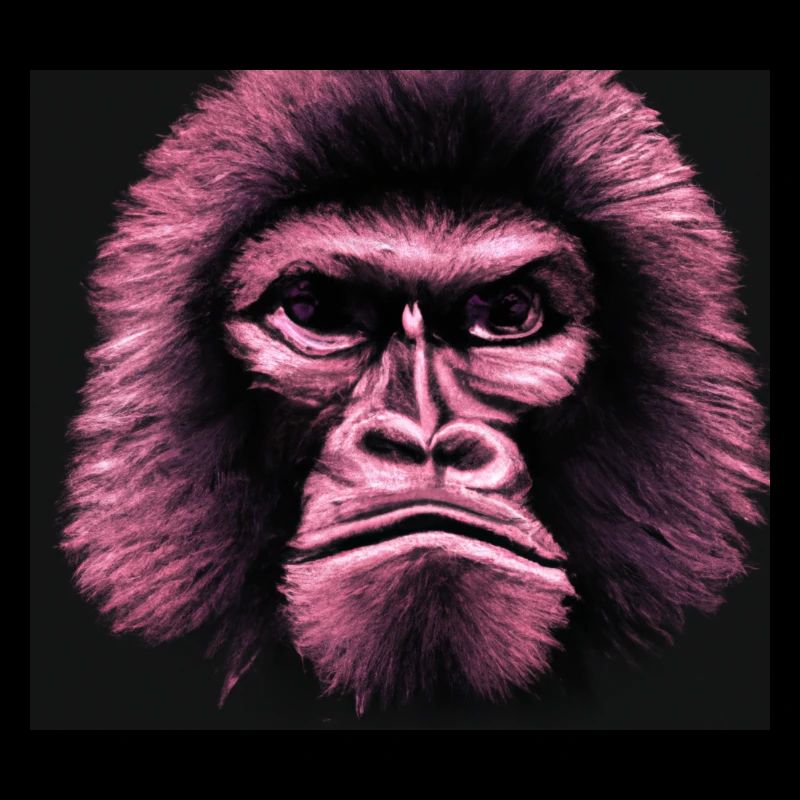 Sad Monkey - Portrait d’animaux Style Pop Art