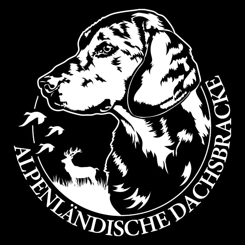 ALPENLÄNDISCHE DACHSBRACKE Hundeportrait Wilsigns