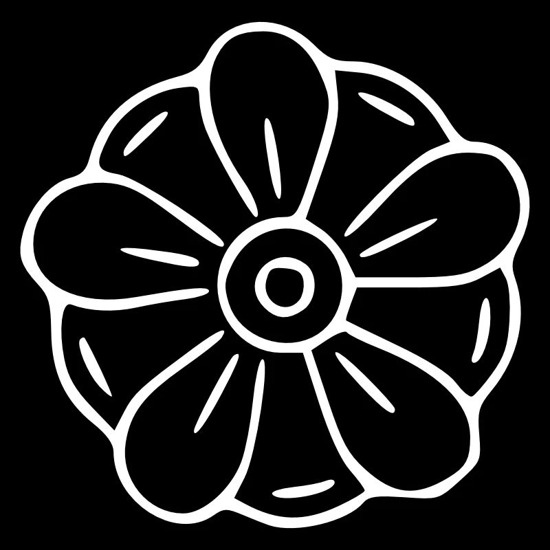 Flower drawing nature sketch white