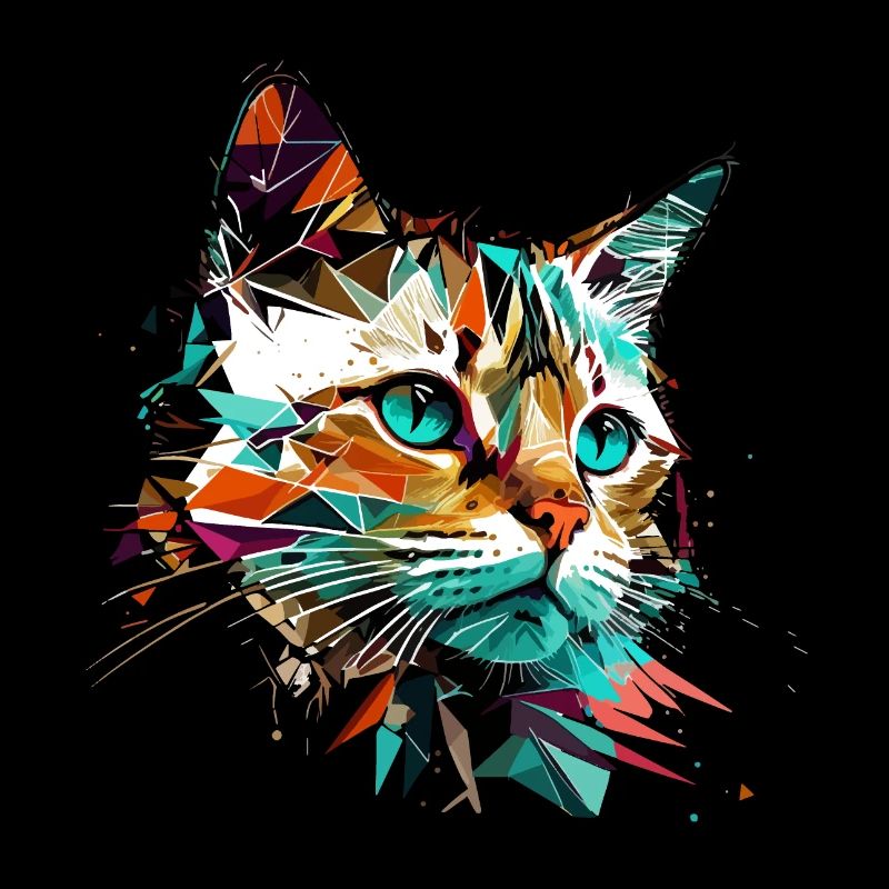 Cat modern Art Style