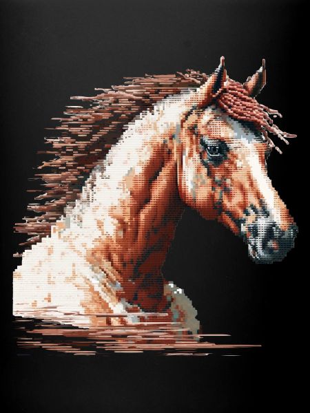 Pixel-Art Cheval