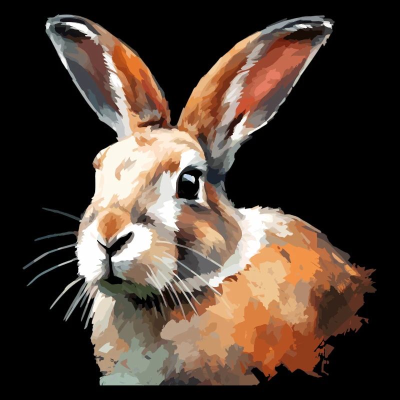 Lapin impressionnisme lapin