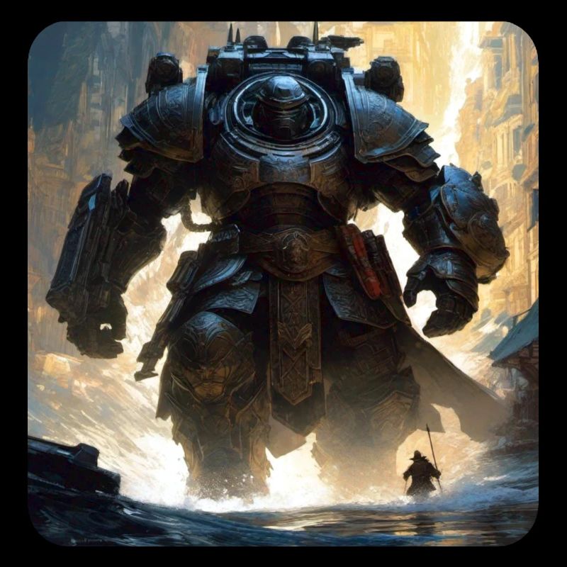 Dunkler Cyborg Android Krieger