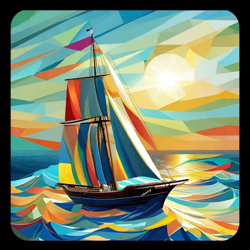 Ship and sunshine