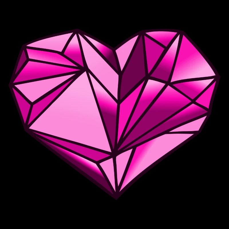 Heart geometric gift idea