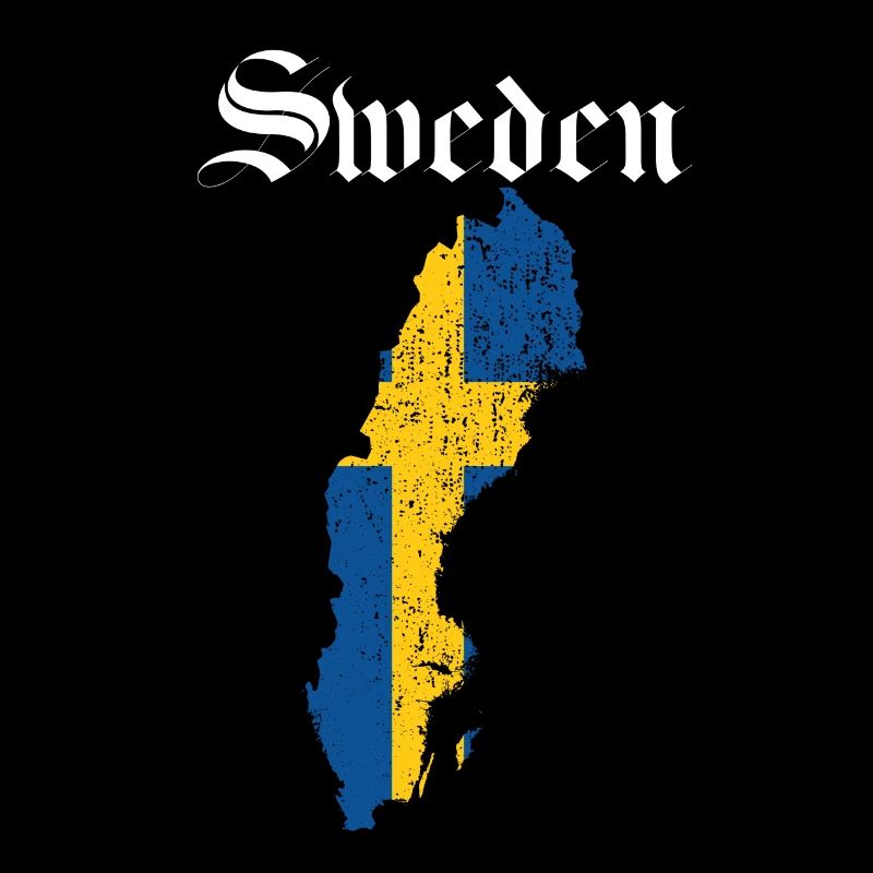 Suède cadeau drapeau maison suédoise