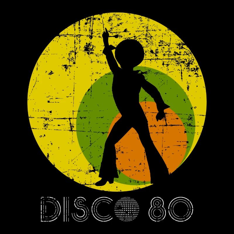 Cadeau de danse de style rétro Disco 80
