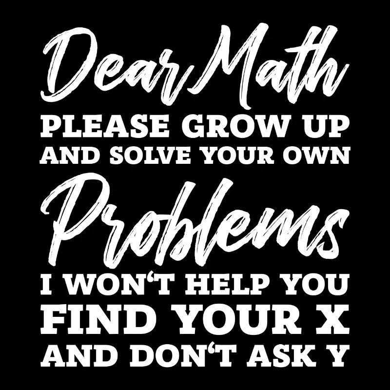 Math problems math saying gift