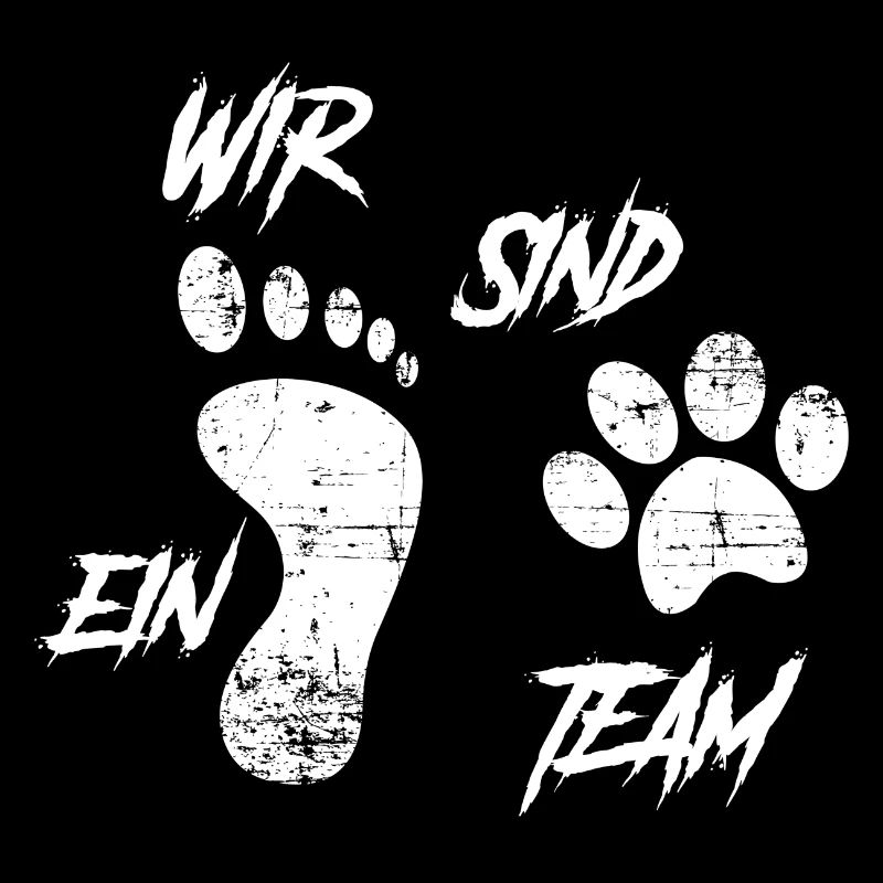 Hunde Spruch wir sind ein Team Geschenk