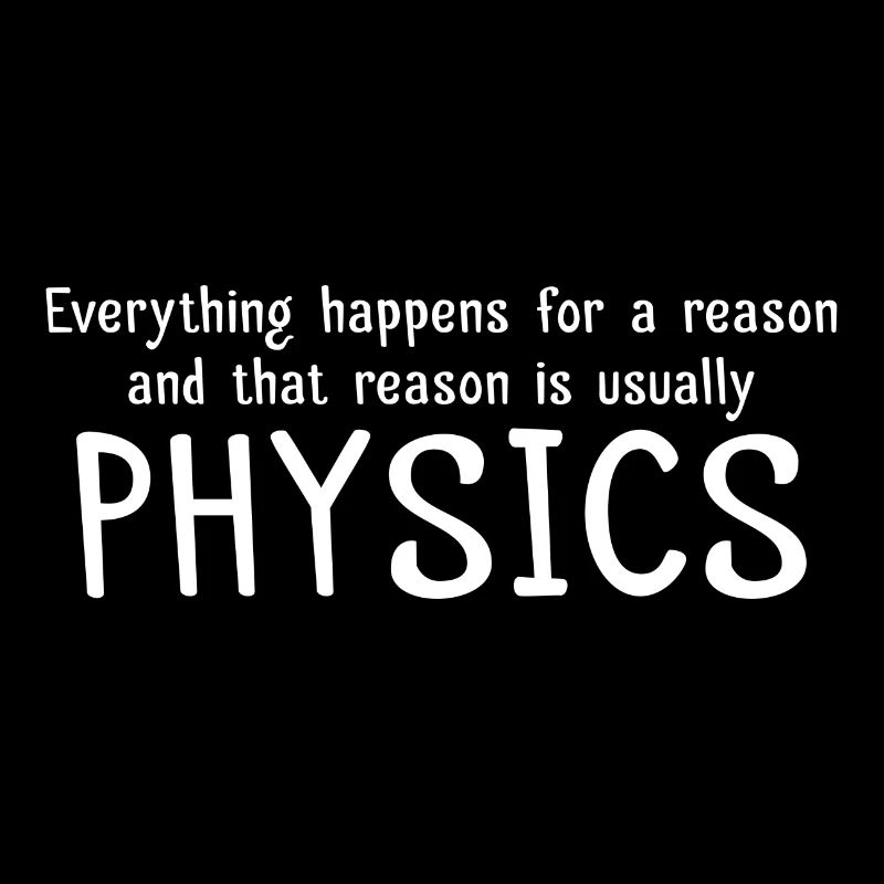 Everything happens for a reason physics gift