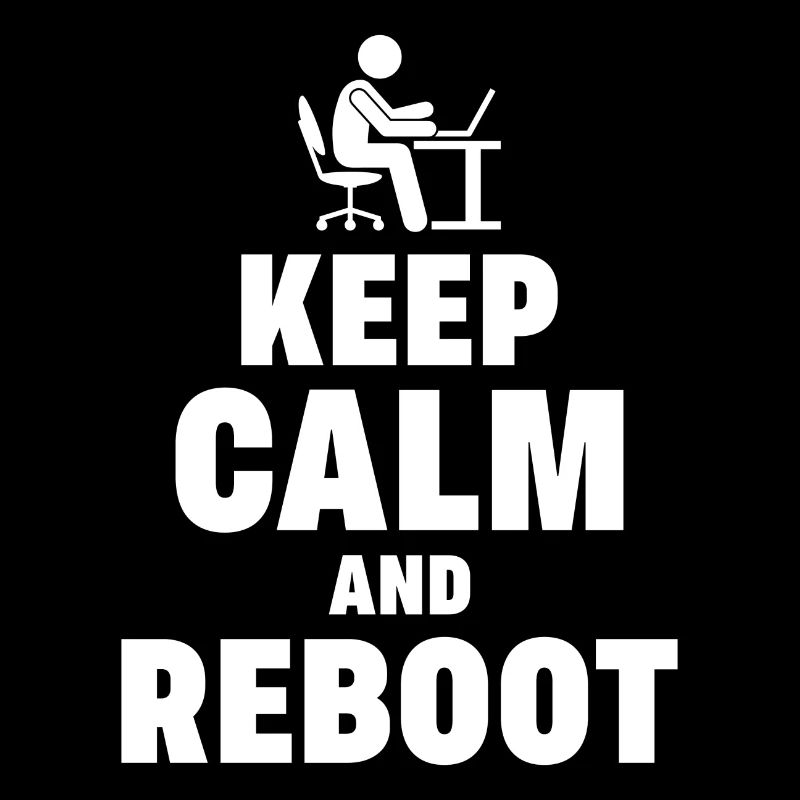 Keep Calm and Reboot Admin Sysadmin Geschenk