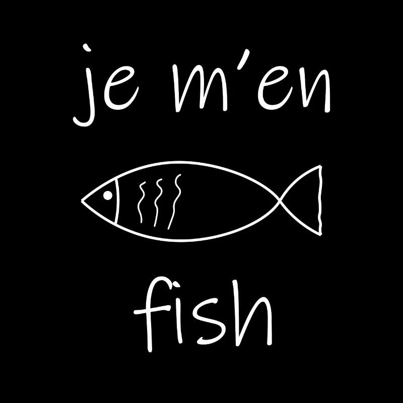 je m en fish blanc