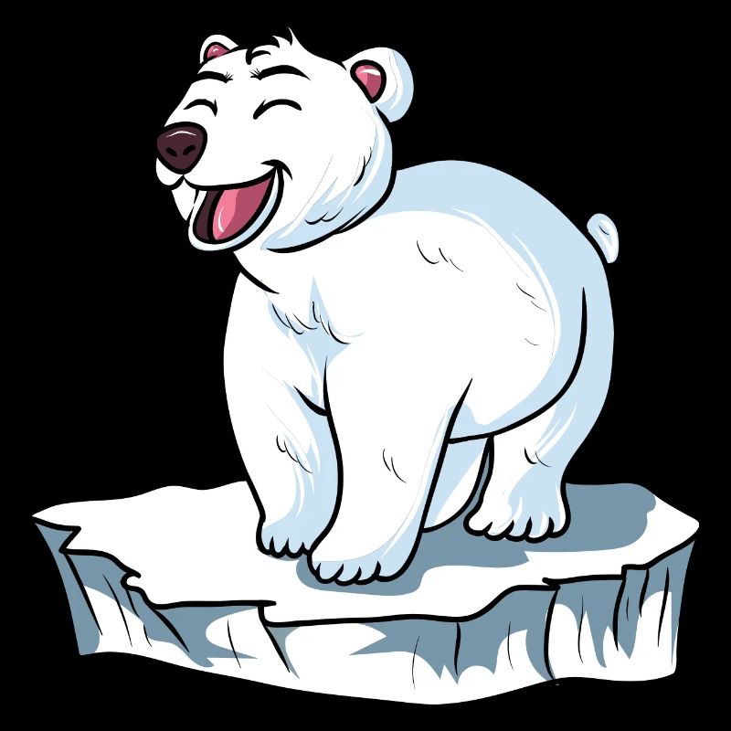 Polar bear on ice floe polar bear